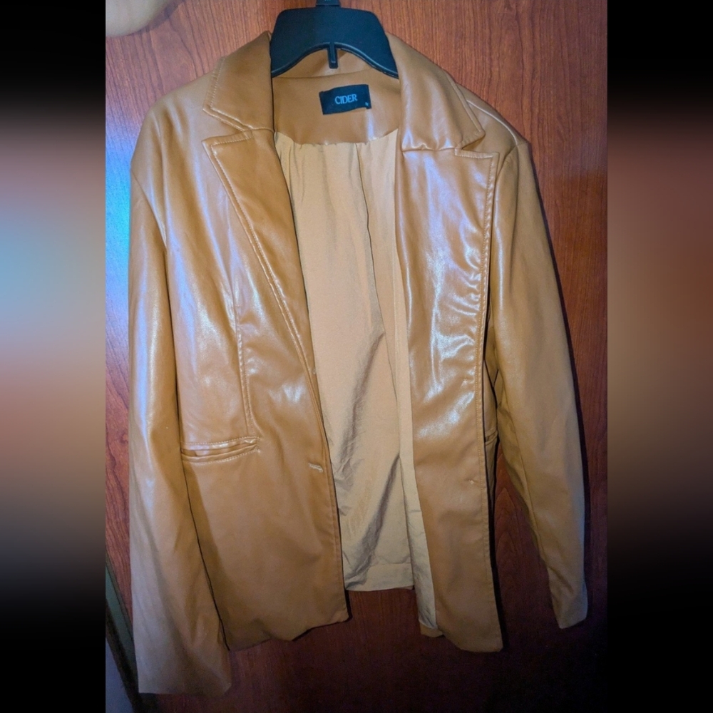 Tan Leather Women's Jacket